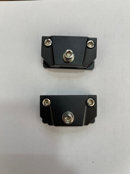 Soporte de montaje para barra de luz LED, en ALUMINIO 2 piezas, ajuste universal en el capó, para luz de trabajo LED, soporte con abrazadera para todoterreno, camión o SUV, instalación sin taladrar