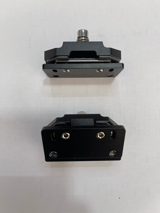 Soporte de montaje para barra de luz LED, en ALUMINIO 2 piezas, ajuste universal en el capó, para luz de trabajo LED, soporte con abrazadera para todoterreno, camión o SUV, instalación sin taladrar