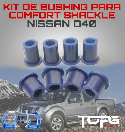 KIT DE BUSHING POLIURETANO PARA COMFORT SHACKLE/SHACKE DE FABRICA JUEGO PARA 2 SHACKLE (VARIOS MODELOS CARROS)