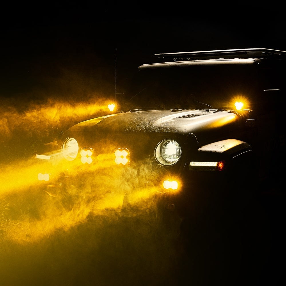 NOVSIGHT HALO Series 3" LED Pod SPOT BEAM Lights with DRL 48W Twin Light Kit System Pair