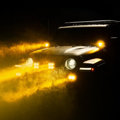 NOVSIGHT HALO Series 3" LED Pod SPOT BEAM Lights with DRL 48W Twin Light Kit System Pair