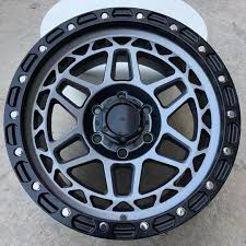 RINES 17" 6X139.7 MATT GREY+BLACKLIP (JUEGO DE 4 UNIDADES)