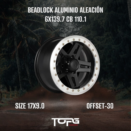 RINES BEADLOCK 6X139.7 17X9 ET-30 CB110.5 VER OPCIONES (JUEGO DE 4 UNIDADES)