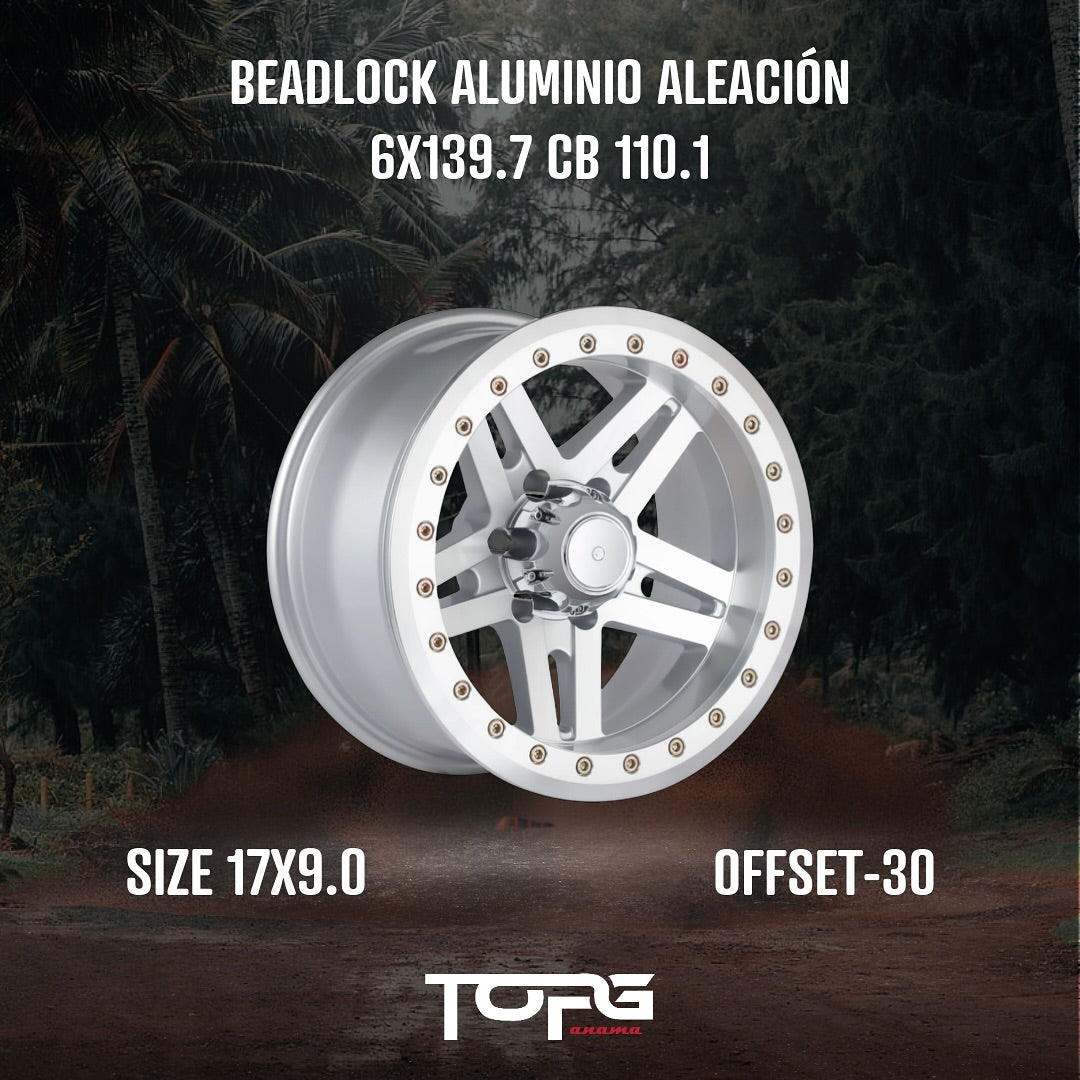 RINES BEADLOCK 6X139.7 17X9 ET-30 CB110.5 VER OPCIONES (JUEGO DE 4 UNIDADES)