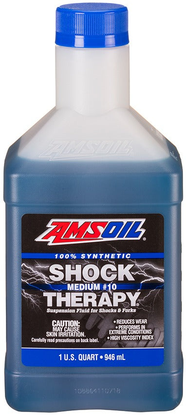 Amsoil Shock Therapy Medium #10 Aceite Para Suspensión De Motos, Full Sintético 946 ml