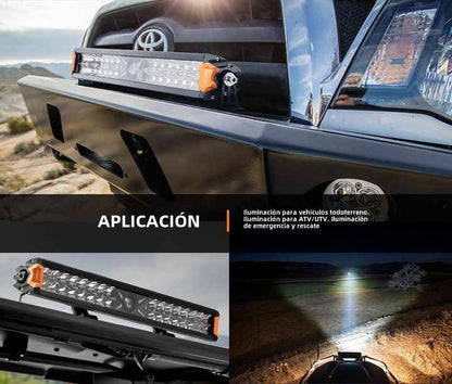 LIGHTFOX Rigel Series 22inch Laser Light Bar With Spot Flood Combo Beam 1lux @ 1016M 9,650 Lumens