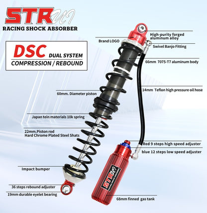 STR 8000 DSC 2.5 TWIN COILOVER SHOCK (OPTIONS) PRECIO POR UNIDAD