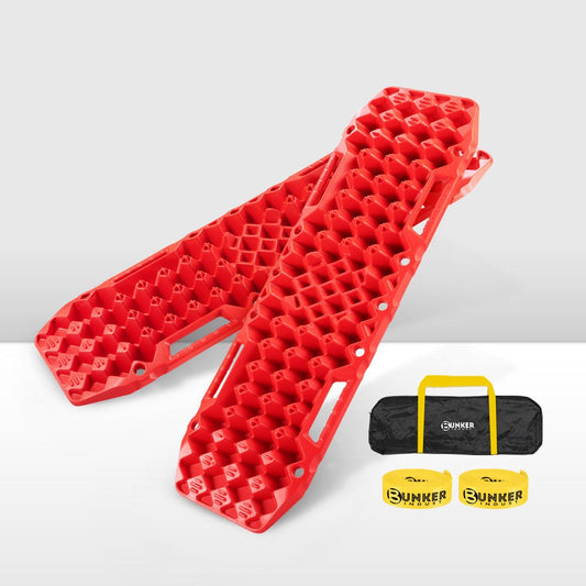 BUNKER INDUST SAND SNOW MUD TRAX 4WD 10T RECOVERY TRACKS RED (1PAR)